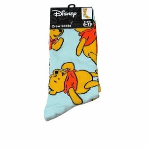 Disney Winnie the Pooh Crew Socks - Yellow and Red